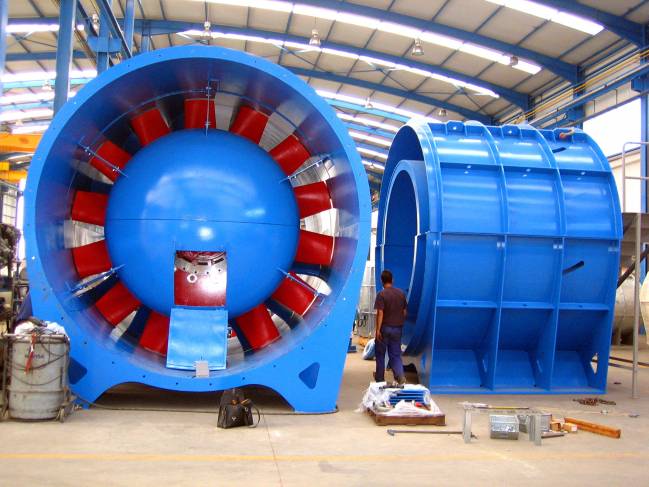 Una firma asturiana innova en grandes ventiladores de aspas de fibra de carbono para minas