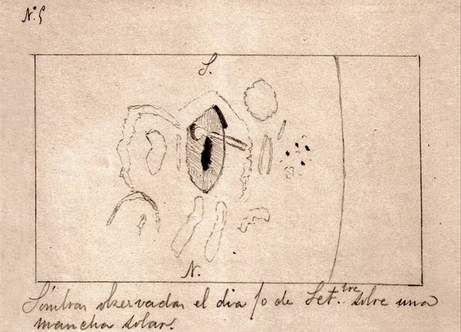 Una llamarada solar captada desde España en 1886