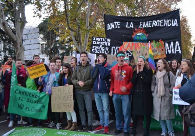 Los jóvenes encabezan la Marcha por el Clima del 6 de diciembre / Sinc
