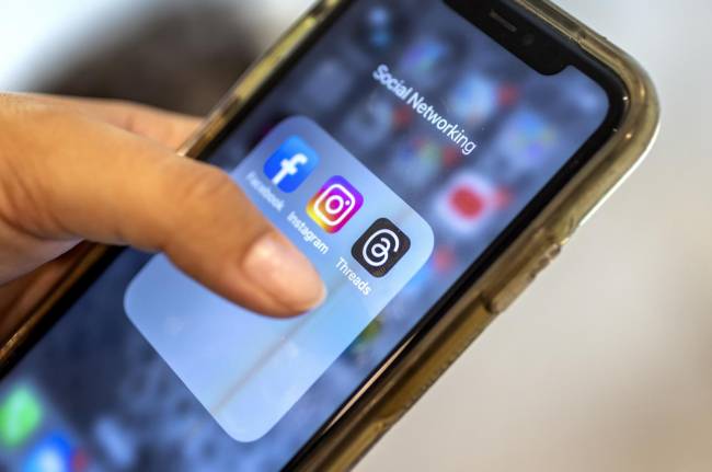 aplicaciones de Meta Facebook, Instagram y Threads