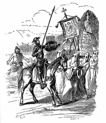 Ilustración de Don Quijote . / J.J. Grandville