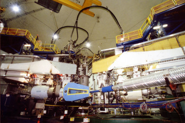 Hall A del Jefferson Lab, donde se ha desarrollado el experimento de dispersión electrón-quark. / U.S. Government Work</p>
<p>” width=”570″ height=”380″ /></p>
<p style=