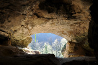 Interior de la cueva del yacimiento croata de Vindija.