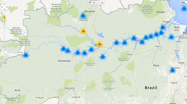 amazonas mapa gonzalo giribet