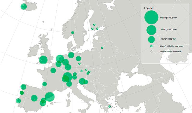 La cocaína es la droga dominante en el sur y oeste de Europa, y su consumo ha experimentado un gran aumento en las localidades monitorizadas. / SINC