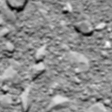 Imagen tomada por Rosetta a 51 m del cometa 67P. / ESA/OSIRIS Team et al.