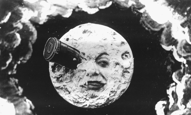 Escena de la película de George Méliès , Viaje a la Luna (1902)