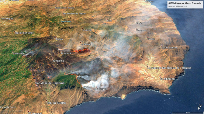 Incendio en Canarias