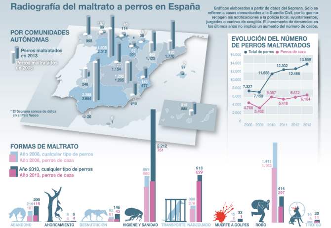 Radiografía del maltrato a perros en España