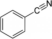 Estructura del benzonitrilo. / Yikrazuul