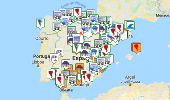 Sistema de Notificación de Observaciones Atmosféricas Singulares / © AEMET