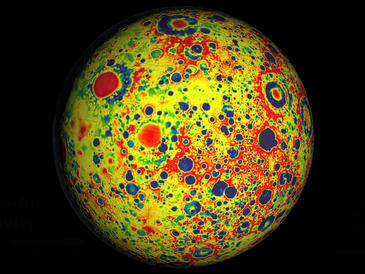 El último mapa gravitatorio de la Luna