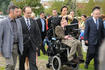 Stephen Hawking llega a Compostela