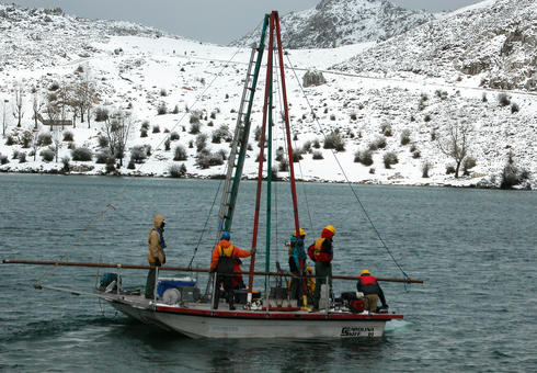 Campaña de investigación en el lago Enol. Imagen: Ana Moreno et al./IPE(CSIC)