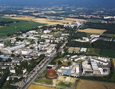 Vista aérea del CERN