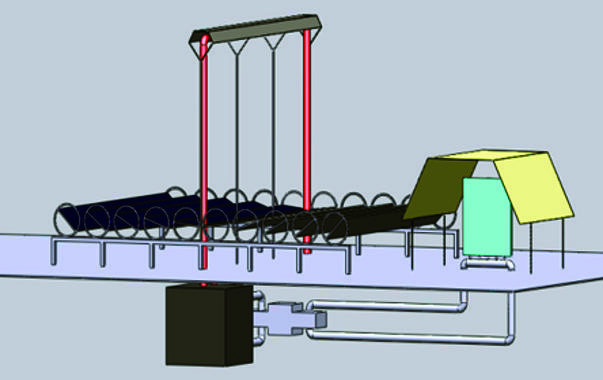 Sistema para producir electricidad en la Luna con espejos reflectores y motor térmico. / Blai Climent et al.