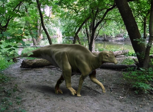 <p>Joe, que medía unos dos metros cuando murió, era capaz de caminar durante muchas horas./ Raymond M. Alf Museum of Paleontology</p>