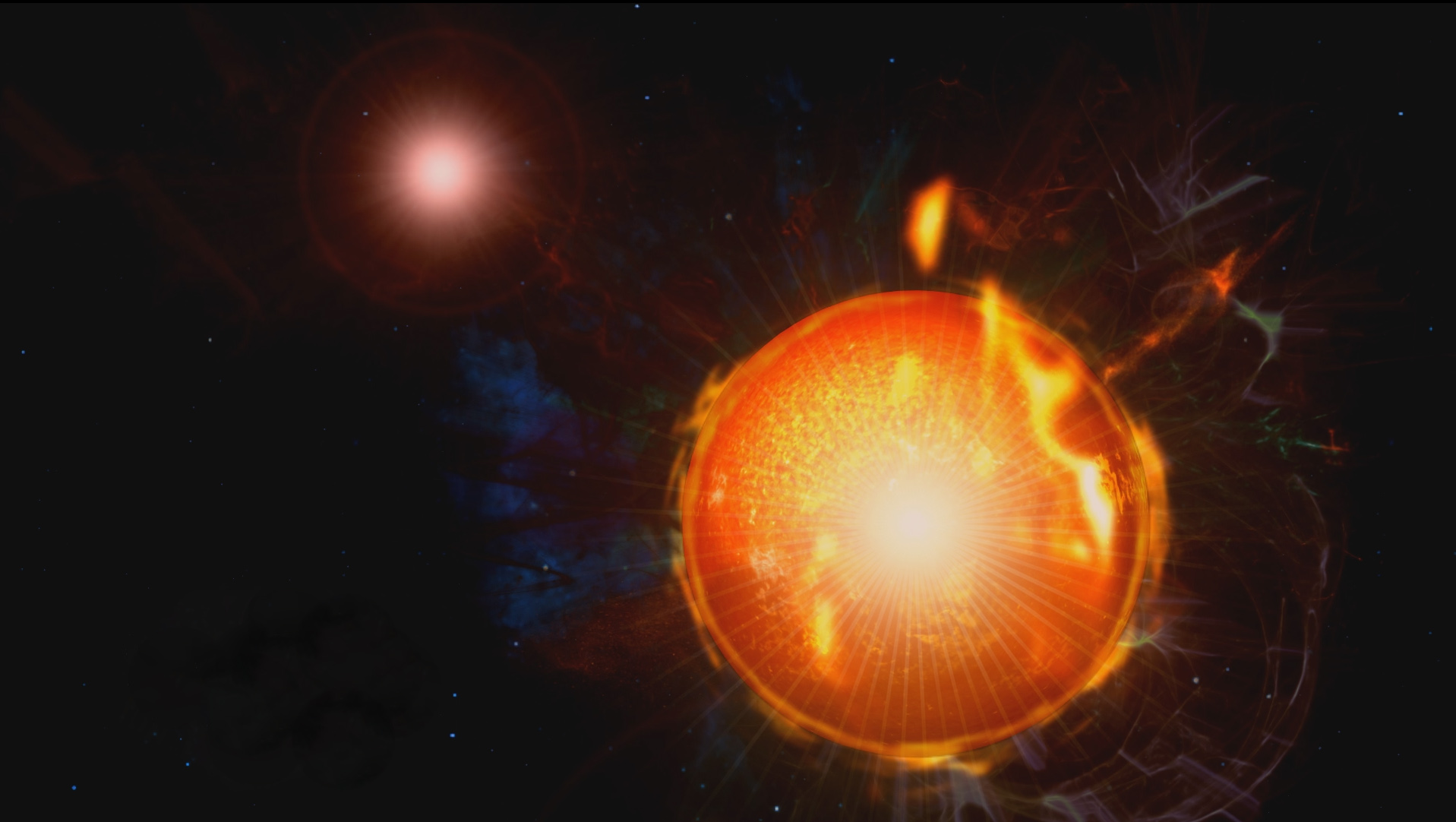 Previsualización de Una estrella multiplica su brillo por 15 en tres minutos