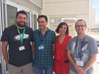 <p>En la foto, parte de los miembros del grupo de investigación que ha llevado a cabo este trabajo. / UGR</p>