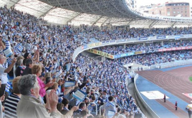 <p>El estadio de Anoeta se ha utilizado para poner a prueba los nuevos sistemas de evacuación. / IK4-TEKNIKER</p>
