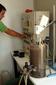 Reactor secuencial a escala de laboratorio.