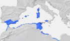 Territorios de la República Cartaginesa en 270 a. C. Mapa: Wikipedia.