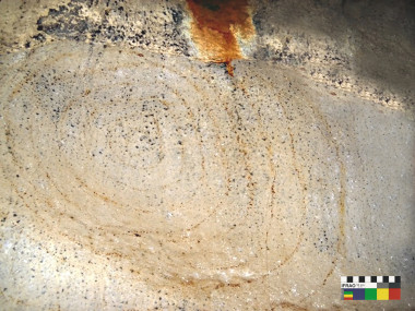 <p>Motivo representado en la Cueva de la Espiral (Cuba). / UNED</p>