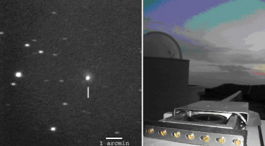 <p>Uno de los estallidos del cometa registrado desde el Observatorio Esteve Durán, en Seva (Barcelona). Imagen: CSIC.</p>