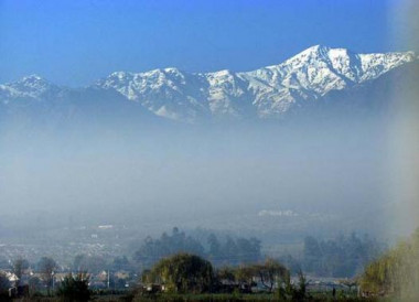 <p>Contaminación atmosférica en Santiago de Chile. / Plan Transantiago</p>