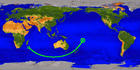 trayectoria del satélite UARS