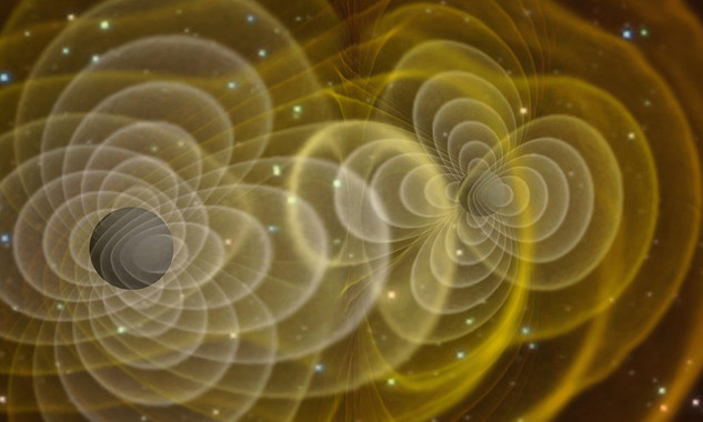 <p>Simulaciones de ondas gravitacionales producidas por dos objetos masivos acelerados. / LIGO</p>