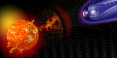 Las emisiones del Sol pueden provocar perturbaciones geomagnéticas en la Tierra. / NASA