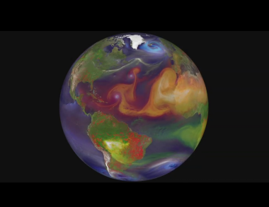 Mapa de la evolución mundial de los incendios. / NASA`s Scientific Visualization Studio