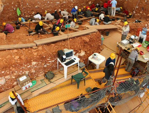 <p>Aspecto de la Gran Dolina de Atapuerca. Imagen: Antecessor </p>