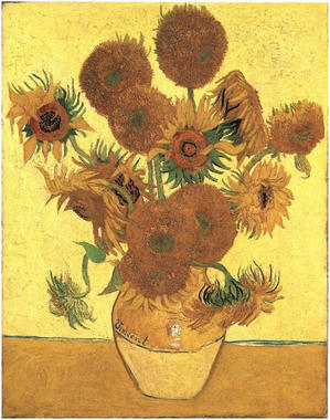 <p>“Jarrón con quince girasoles” de Vincent van Gogh. Imagen: Steve Dorrington</p>