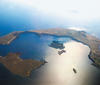 Santorini visto desde el aire