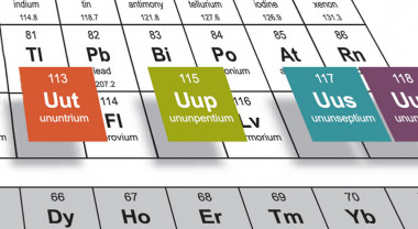 <p>Los elementos 113, 115, 117 y 118 pronto podrían cambiar sus nombres provisionales (ununtrium, ununpentium, ununseptium y ununoctium) por otros oficiales, que en castellano podrían ser nihonio, moscovio, tenesino y oganesón. / IUPAC</p>