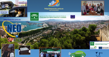 <p>Los miembros del Grupo de Investigación NEO han desarrollado diversos prototipos.para mejorar la movilidad vial en la ciudad. / UMA</p>