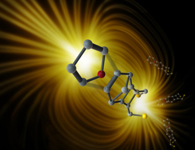 <p>Ilustración de la primera catálisis de una reacción química mediante un campo eléctrico, un avance que podría revolucionar la manera de producir compuestos químicos para la vida cotidiana. / IBEC</p>