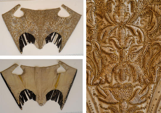 <p>La prenda perteneció a una dama de las cortes europeas del siglo XVII. Imagen: Museo del Traje.</p>