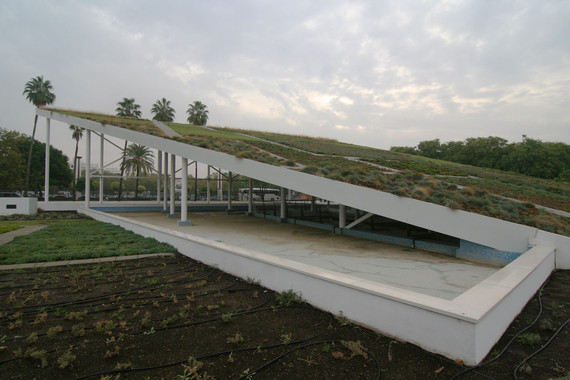 <p>Jardín instalado en el techo de la Empresa de Limpieza Pública del Ayuntamiento de Sevilla. / Lipasam</p>