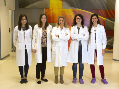 <p>Este trabajo forma parte de un proyecto liderado desde Compostela por Luisa María Seoane (en el centro de la imagen). / Ciberobn</p>