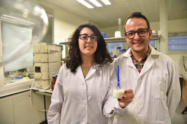 <p>La clave de este trabajo reside en la encapsulación de la vitamina en micropartículas de óxido de silicio</p>