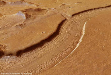 Región de Reull Vallis en Marte. / ESA/DLR/FU Berlin (G. Neukum) Región de Reull Vallis en Marte. / ESA/DLR/FU Berlin (G. Neukum)
