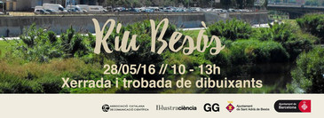 encuentro de dibujantes en el rio Besos