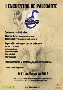 Cartel del I Encuentro de Paleoarte