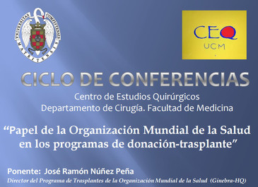 Cartel conferencia OMS
