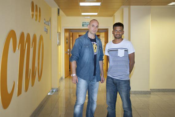 <p class=" text-left">Nabil Djouder (izquierda) y Krishna Tummala (derecha). <strong>/ </strong>CNIO</p>