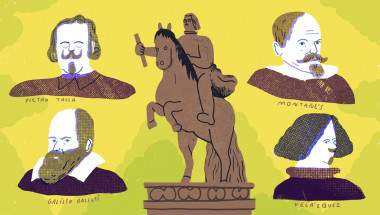 <p>Pietro Tacca, Diego Velázquez, Galileo Galilei y Juan Martínez Montañés colaboraron para conseguir la primera estatua ecuestre en corveta. / Cinta Arribas</p>