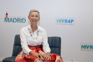 <p>Linda-Gail Bekker durante el congreso de Investigación para la Prevención del VIH (<a href="http://www.hivr4p.org/" target="_blank">HIVR4P 2018</a>), celebrado en Madrid. / HIVR4P</p>